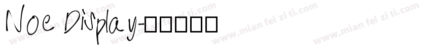 Noe Display字体转换